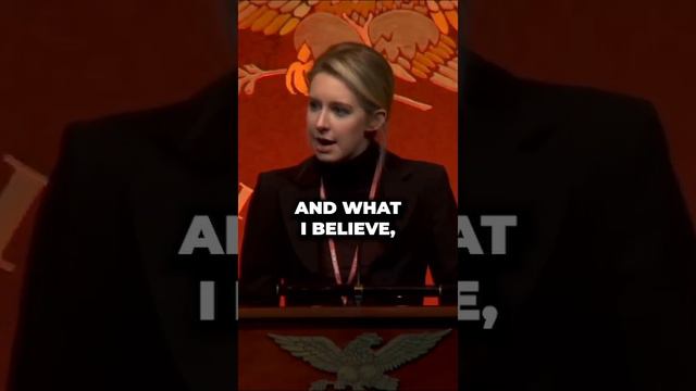 Elizabeth Holmes Phony Visionary Speech