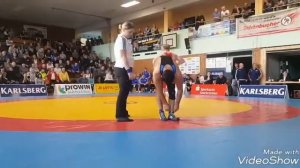 Afghan wrestling babajan ahmadi vs Vladimir dubov 1 bundesliga ringen 2017