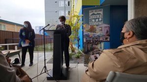 George Fleming Place Grand Opening Speeches:  Nicole Bascomb-Green & Mahnaz Eshetu