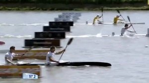 2017 ICF World Cup 2 in Szeged, Hungary, Men's K-2 500m Heat 3. HD