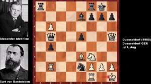 Curt von Bardeleben vs Alekhine - Duesseldorf (1908)