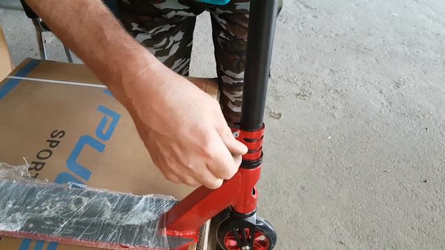 Как собрать трюковой самокат KMS SK 412, HIC компрессия. Видео смотреть онлайн