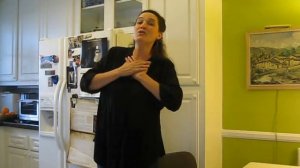 Diva Aria, sung live in my kitchen