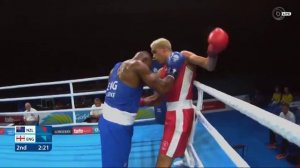 David Nyika vs Cheavon Clarke - 2018 Commonwealth Games Heavyweight Semi Final