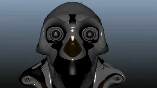 ESCULTURA  Funcionamento - Robô Macaco Maya Zbrush