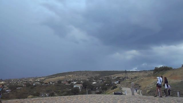 Панорама Феодосии с холма Митридат после дождя. 20.8.2021 смотреть онлайн