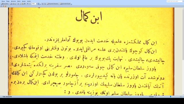 Osmanlıca Temel Seviye Okumaları-1 İbn-i Kemal ve Yavuz Sultan Selimin Üzerine Sıçrayan Çamur