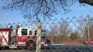 Morgan hose and chemical company of sayrevile fire department during there Santa run