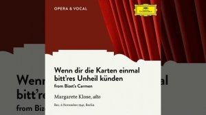 Bizet: Carmen, WD 31 - Wenn dir die Karten einmal bitt'res Unheil künden (Sung in German)