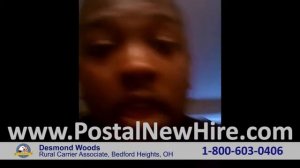 Desmond Woods - New RCA at the Burton, OH  Post Office with Help from Postal Job Placement