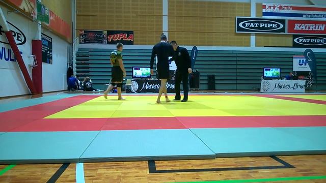 Vuorinen vs Pitkänen NO-GI SM 2015 смотреть онлайн