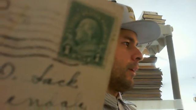 Antique Christmas Card From December 21st, 1923, with the Benjamin Franklin Stamp in Great Conditio смотреть онлайн