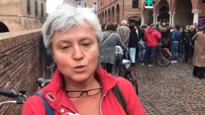 6.10.18-Ferrara-Manifestazione di solidarietà a Mimmo Lucano durante il Festival di Internazionale