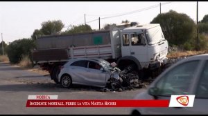 MODICA Incidente mortale, perde la vita Mattia Hichri