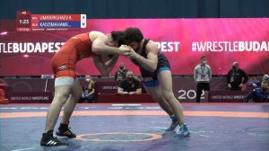 1/4 FS - 74 kg: A. UMARPASHAEV (BUL) v. M. KADZIMAHAMED (BLR)