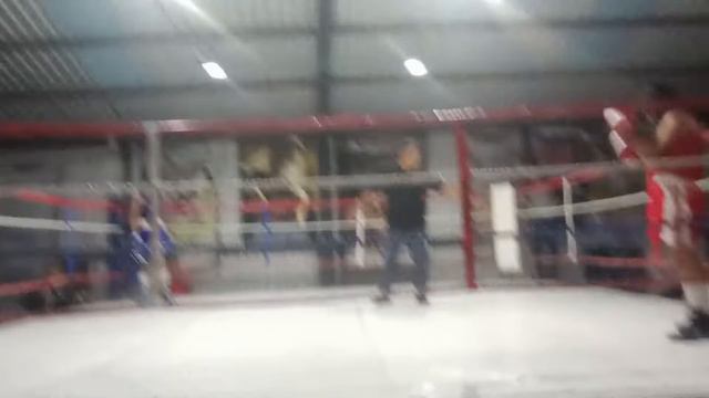 Angel Xavier Montiel Marín Xalapa vs Sebastián Viera Veracruz pelea de exhibición 2 rounds