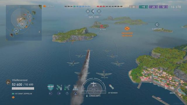 World of Warships: Legends Graf Zeppelin T7 German AircraftCarrier смотреть онлайн