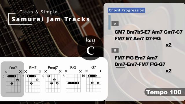 C мажор Соул RnB гитарная минусовкаChill RnB Groove Guitar Backing Track in C major