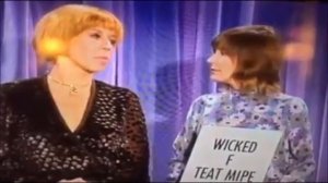 HELEN REDDY, CAROL BURNETT - SINGING A FUNNY NONSENSE SONG