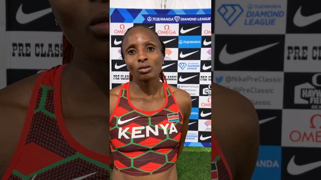 Helen Obiri Prefontaine Classic post race