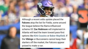 Atlanta Falcons Rumors: Falcons PREFER Kirk Cousins over Justin Fields