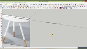 Моделирование круглого столика в SketchUp (Скетчап) по фото ч. 1 (тела вращения)