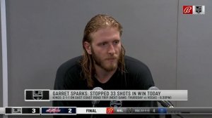 Garret Sparks Postgame Interview