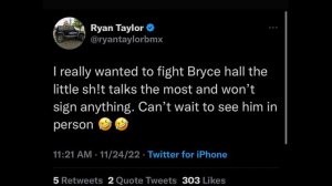 Ryan Taylor Sends CRAZY Warning To Bryce Hall!