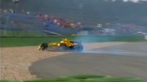 MT89 Formula1 2004 Hockenheim FP2 Pantano crashes