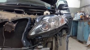 Lexus rx350 2009г установка Biled линз aozoom a13