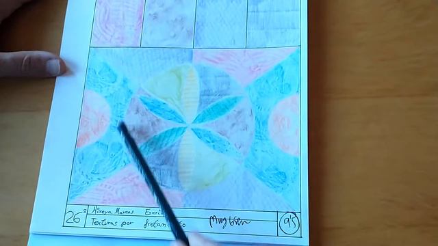 Lámina 25: Texturas por frotamiento. 1ºESO EPVA. IES Dolores Ibárruri
