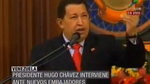 Presidente de Venezuela Hugo Rafael Chávez Frías recibe a nuevos embajadores 28/10/2009