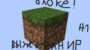 Выживание на одном блоке в майнкрафт