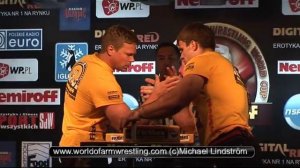 Final - John Brzenk vs. Denis Cyplenkov - Nemiroff 2008 - World of Armwrestling.com