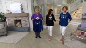 Quacker Factory Summer Getaway Long Sleeve Hi-Low Hem Knit T-shirt on QVC