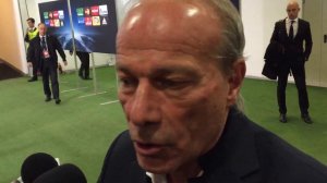 Walter Sabatini in mixed zone dopo Roma-Bayer Leverkusen