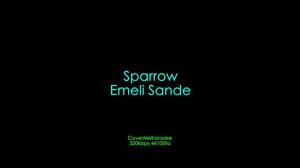 Sparrow - Emeli Sande | CoverMeKaraoke