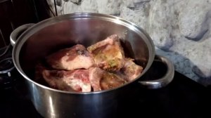 Costelinha de porco pro jantar 😋
