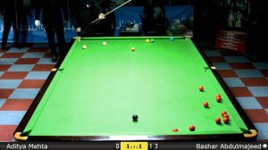 Snooker Men Groups : Aditya Mehta vs Bashar Abdulmajeed