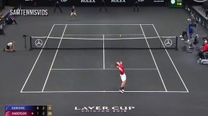 Novak Djokovic Vs Kevin Anderson - Laver Cup 2018 (Highlights HD)