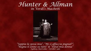 Rita Hunter and Robert Allman sing The Macbeth & Lady Macbeth Duet from Verdi's Macbeth