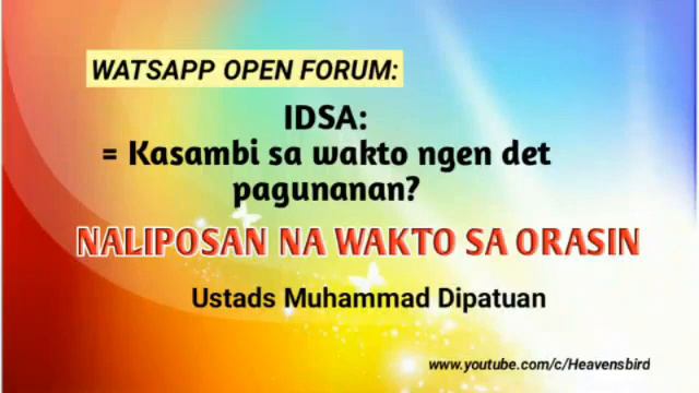 nalipusan na wakto ngen det ibagunanin ? •°• Muhammad Dipatuan смотреть онлайн
