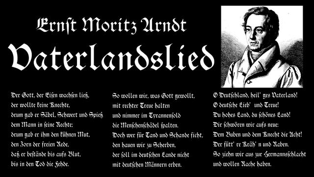 Ernst Moritz Arndt - Vaterlandslied (Der Gott, der Eisen wachsen ließ) смотреть онлайн