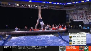 Suni Lee - Championship beam at 2022 NCAA gymnastics semifinals