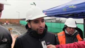 Visitan avance de Obras plaza Pedro Montt del Programa Quiero Mi Barrio Maullín