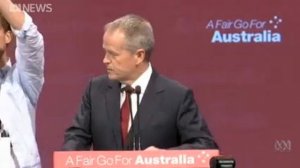 Bill Shorten Ambushed By Protestors At ALP National Conference