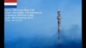 Dutch Navy FSK (2474 kHz) on 19th December, 2019