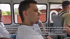 Ministr dopravy Karel Havlíček navštívil Rožmitál