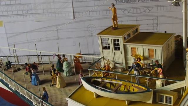 PADDLE WHEEL Steamboat Thomas Powell #10. PREISER Passengers gauge one Steam ship 1:32 Adler Figure смотреть онлайн
