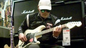 100 0498.mov - Big Will - "Plays The Epiphone Sheraton & Fender Am.Spec. Strat At Guitar Center"